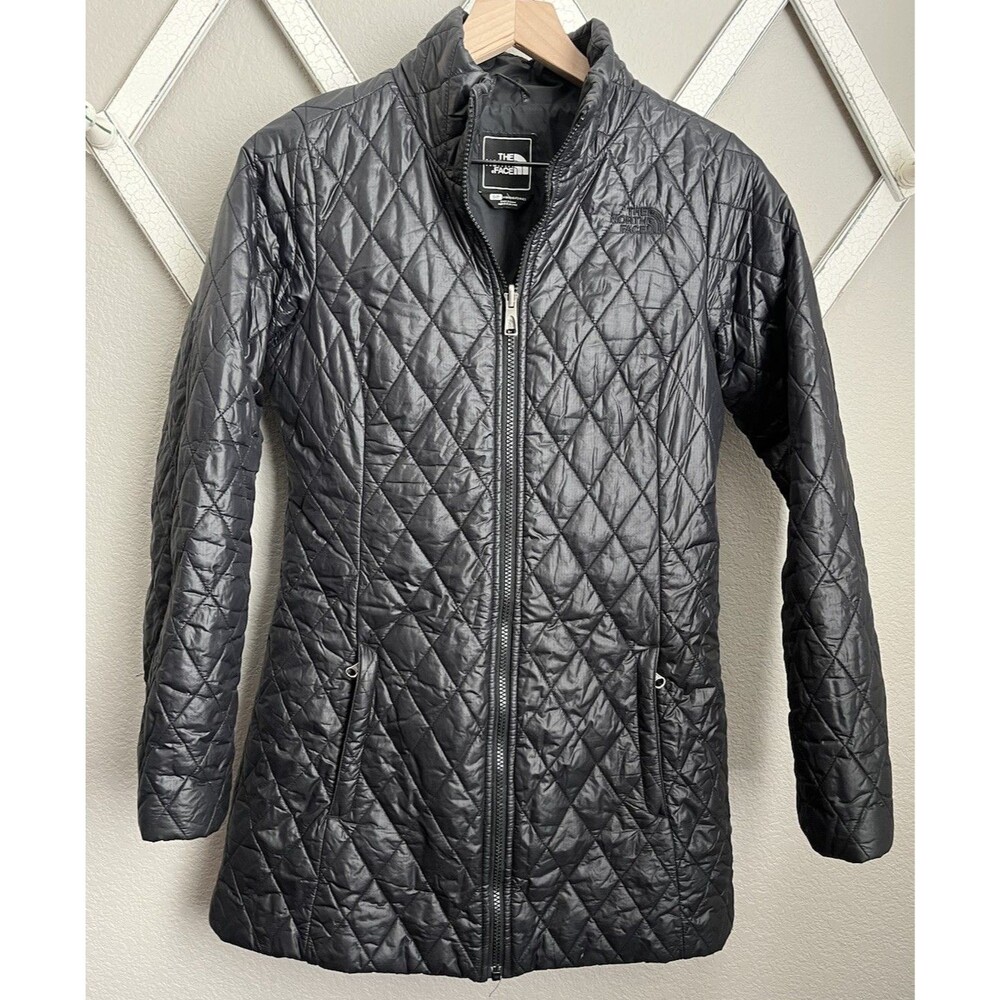 The North Face Women's S Iliana Quilted Puffer Parka Jacket - Black